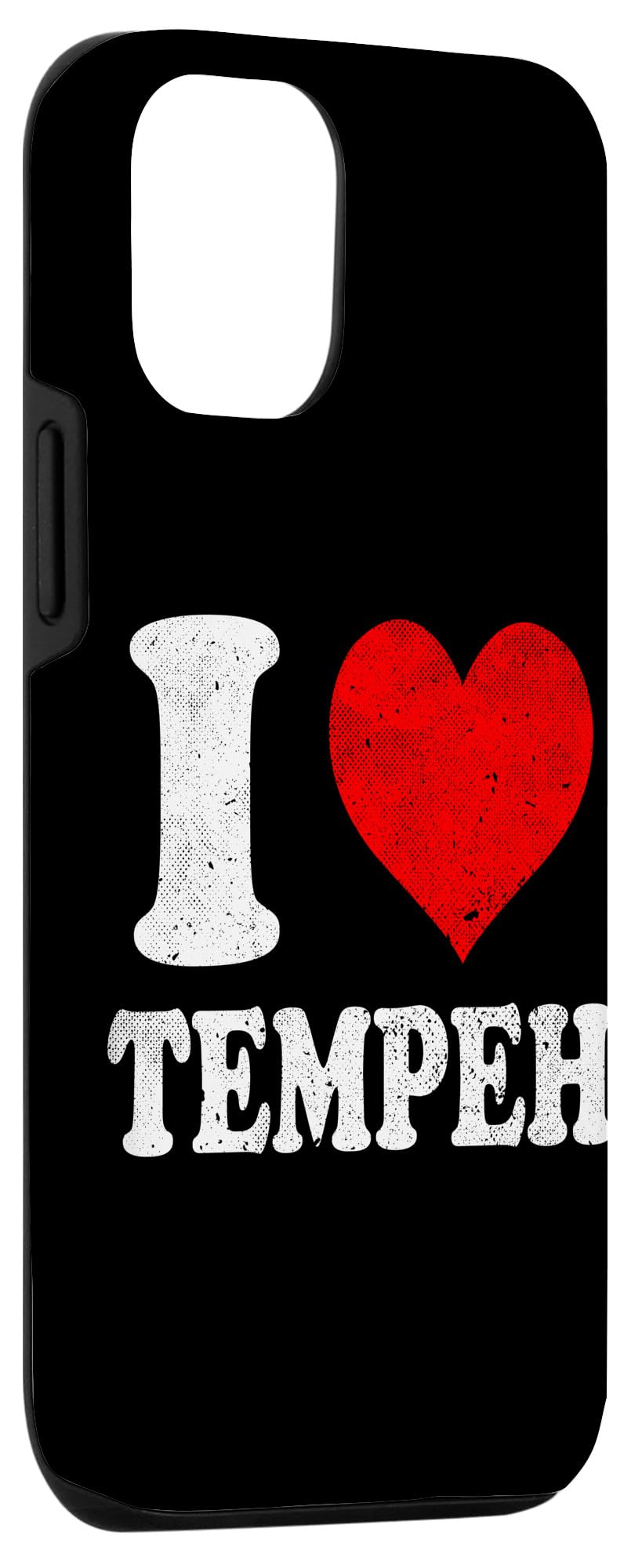 iPhone 15 Pro I Love Tempeh Vegan Vegetarian Vintage Case - Image 3