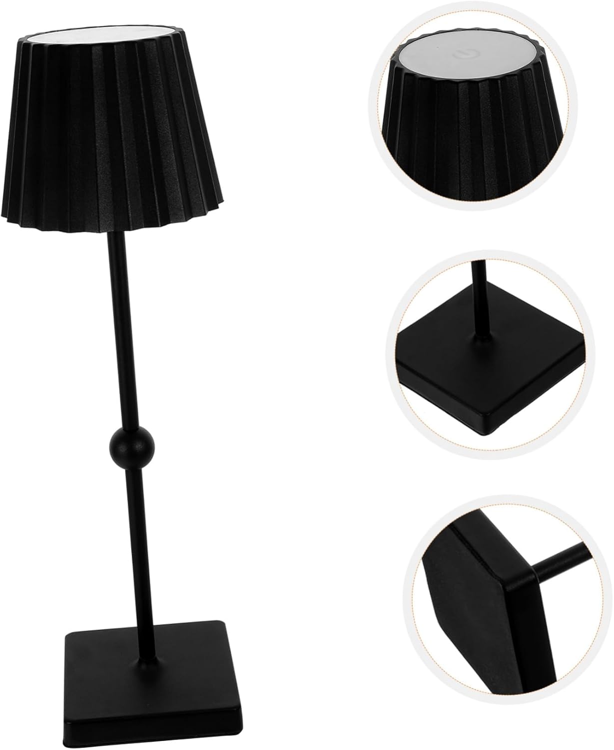 Lurrose Led Touch Control Table Lamp Minimalist USB Bedside Night Light for Bedroom Decorative Nightstand Lamp Modern Design for Home Office Use