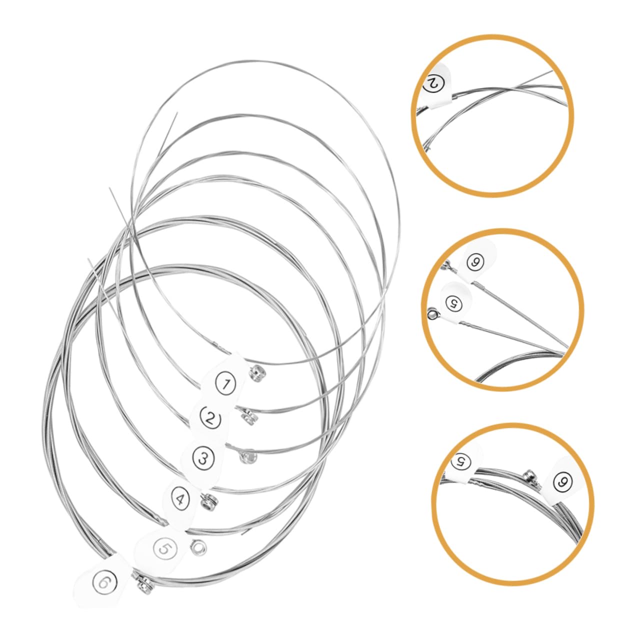 ULDIGI Guitar Strings Acoustic Replacement Guitar String Electric Guitar Strings Pack Easy Install
