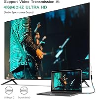 Vista 5 de Cable de extensión USB C de 0.6 pies, cable extensor USB tipo C 3.1 Gen2 macho a hembra, video 4K/datos de 10 Gbps/100 W, cable de extensión USB-C