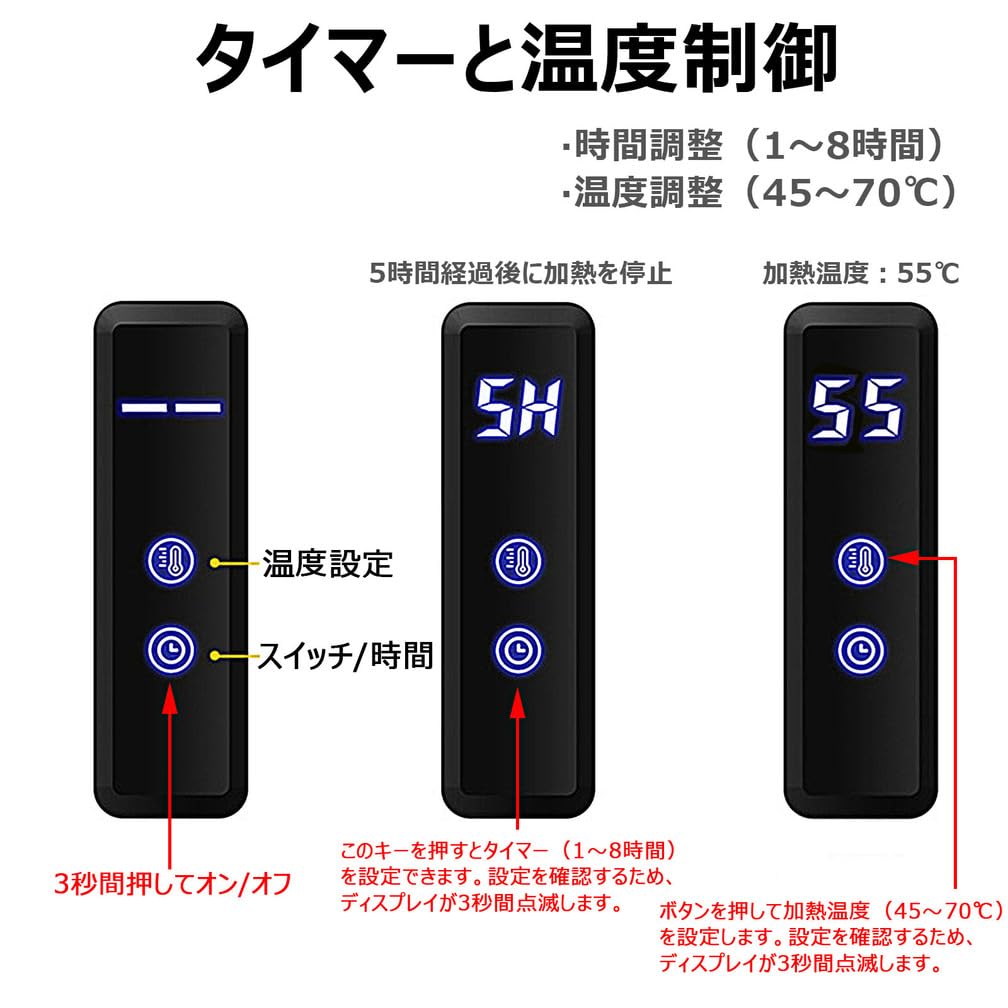 Amazon.co.jp: タオルウォーマー 壁掛け 5min 急速加熱 40-70°C IP56