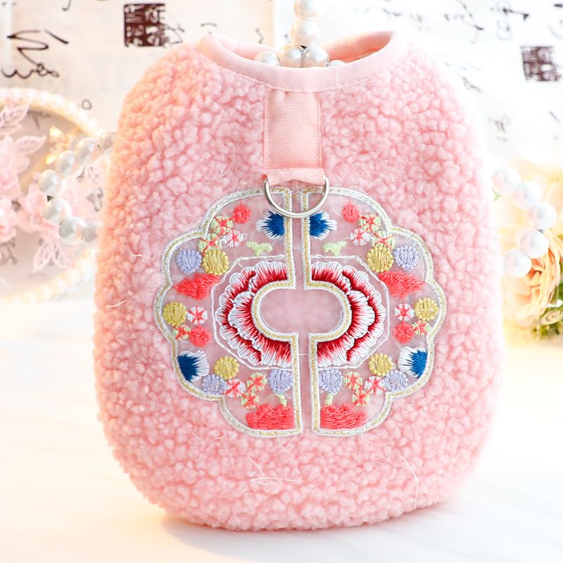 Disfraz cálido para perros pequeños AZA, talla M, rosa miniatura 2