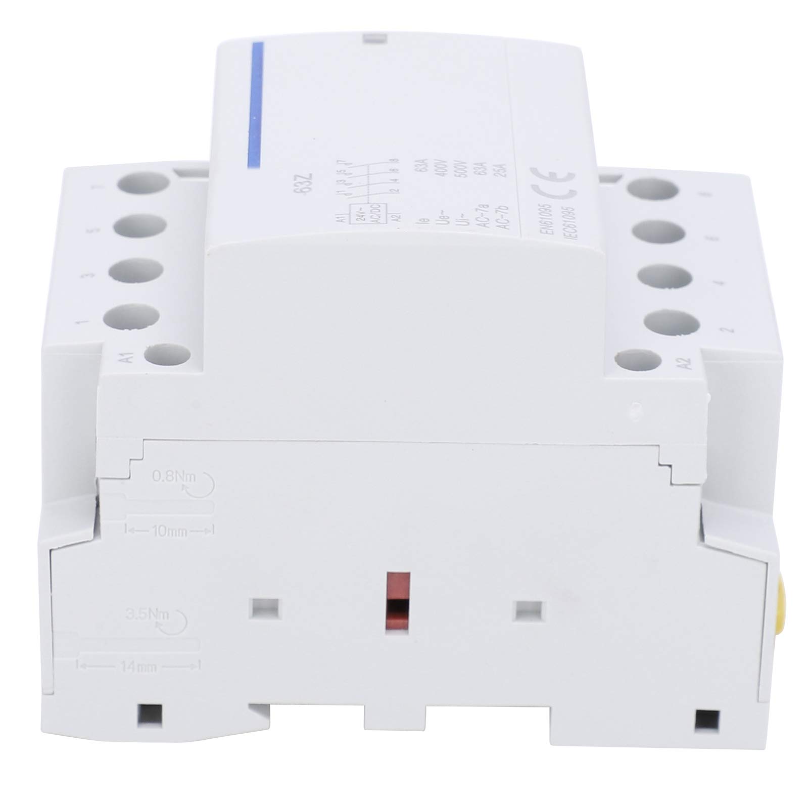 Spannungsschütz, BCH8-63 4NO 63A 400V AC/DC Elektronischer modularer Spulenschalter für Häuser, Hotels, Wohnungen (AC/DC 24V)