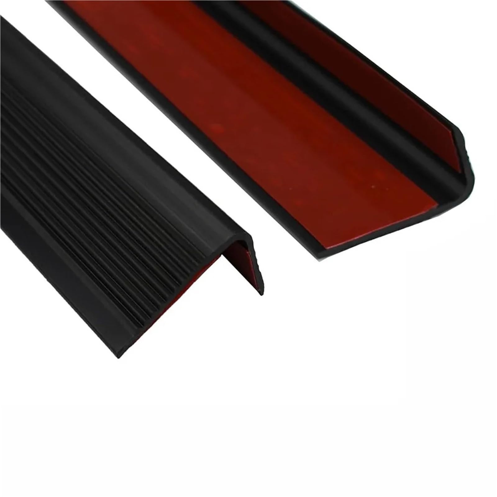 Kantenschutz Gummi Selbstklebendes Treppen-Anti-Rutsch-Klebeband, L-förmig, wasserdicht, rutschfest, Schutzstreifen, Kantenverkleidung, Heimbüro(Black 5meters)