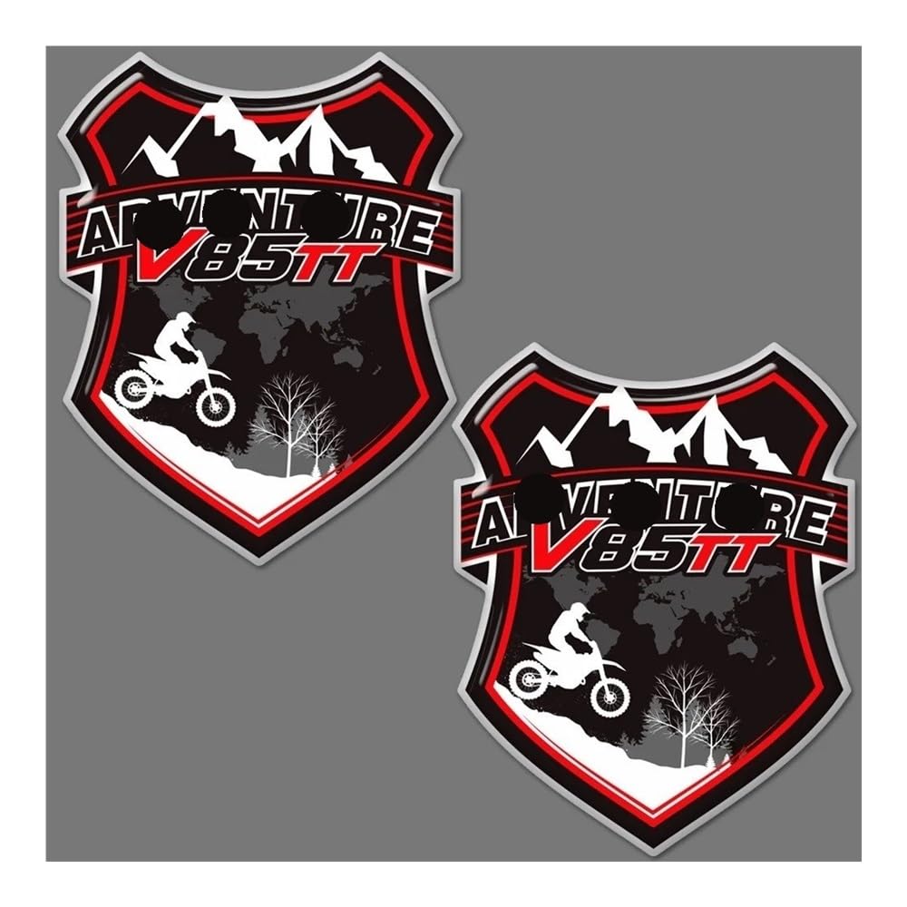Fuel Cover Sticker Motorcycle Tank Pad Protector Windshield Windscree Trunk Luggage Cases Emblem Stickers Decals for V85TT V85 TT