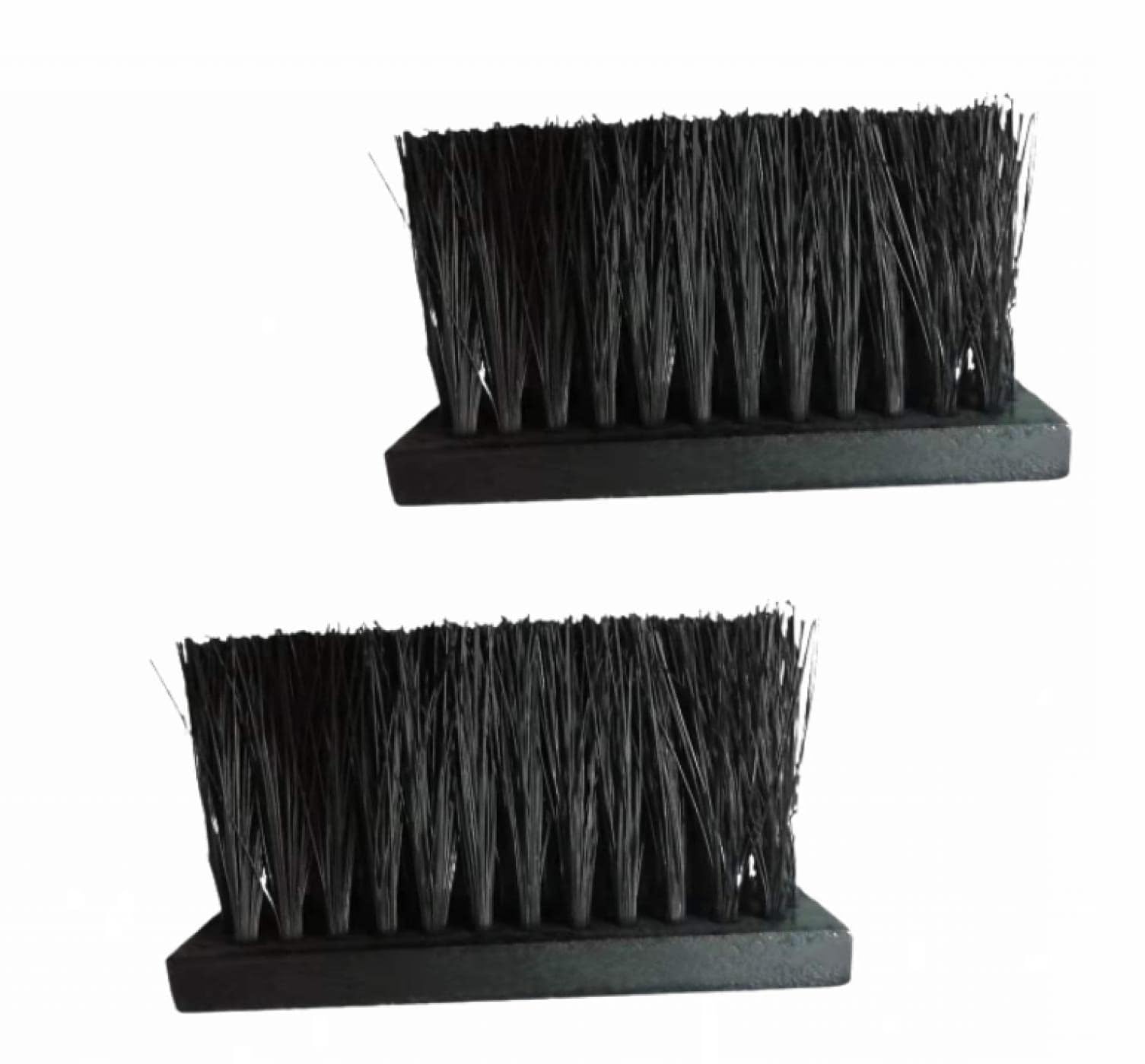 Brosses de Cheminée Tête de Brosse de Remplacement Pack de Recharge Manche en Bois (2PCS)