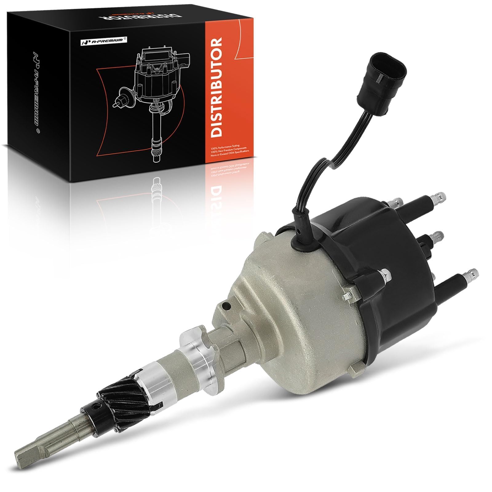 A-Premium Ignition Distributor with Cap and Rotor Compatible with Jeep Vehicle - 2.5L 4 Cyl - Cherokee 1991-1993, Comanche 1991-1992, Wrangler 1991-1993