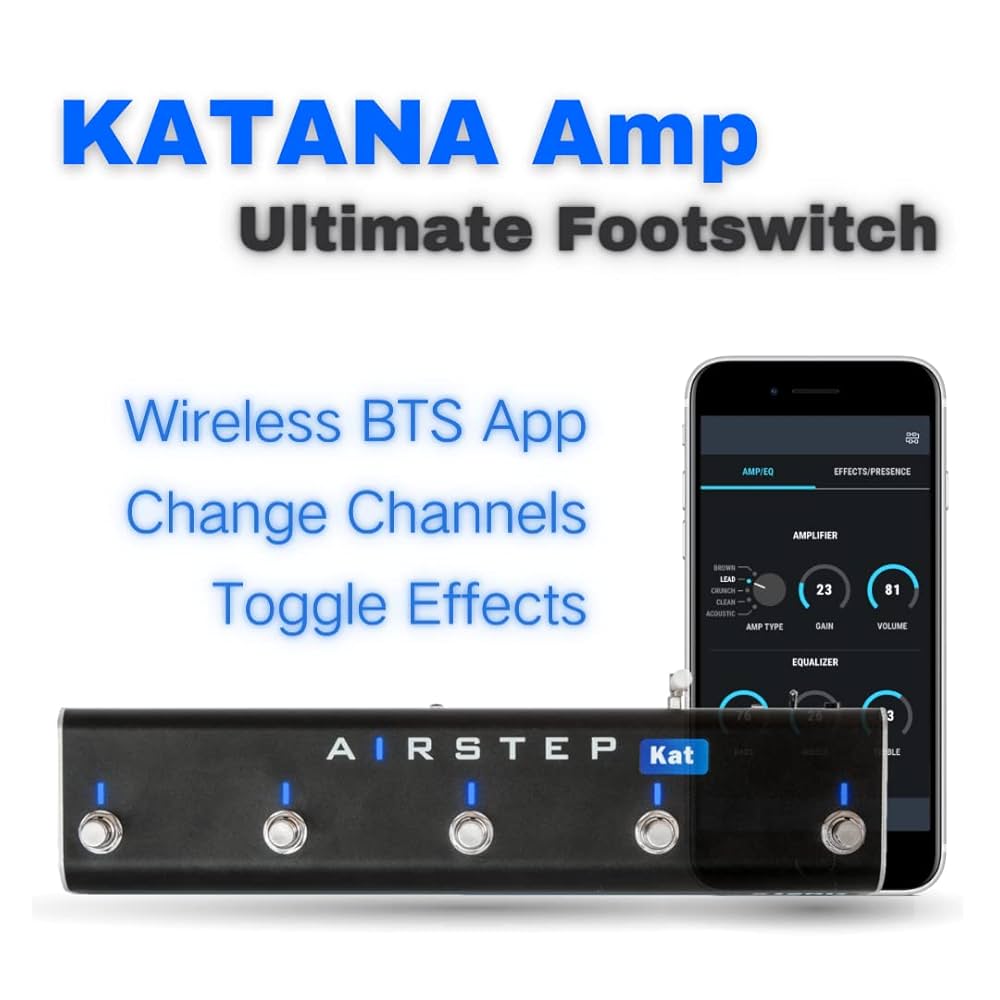 XSONIC Airstep Kat, KATANA MkII & I Footswitch with 5