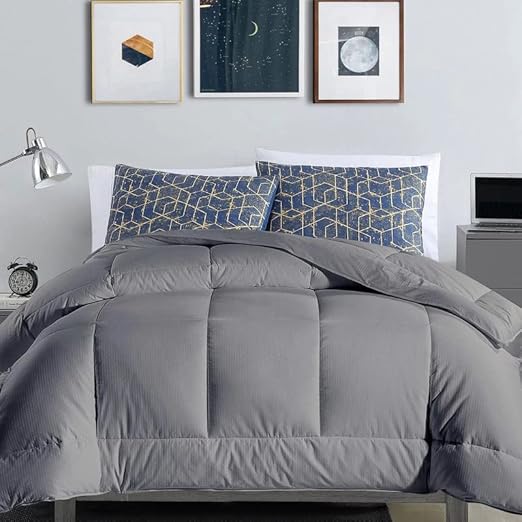 Razzai – Luxury Down Alternative Soft Quilted 300 GSM All Weather Comforter (60″ x 90″ Inches/152cm x 228cm) Single Bed|Silve| Microfiber| Breathable at Rs. 1820