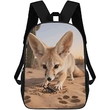 Fennec Fox Digging Backpack Bookbag Laptop Backpack Lightweight Travel Back Pack for Men Women