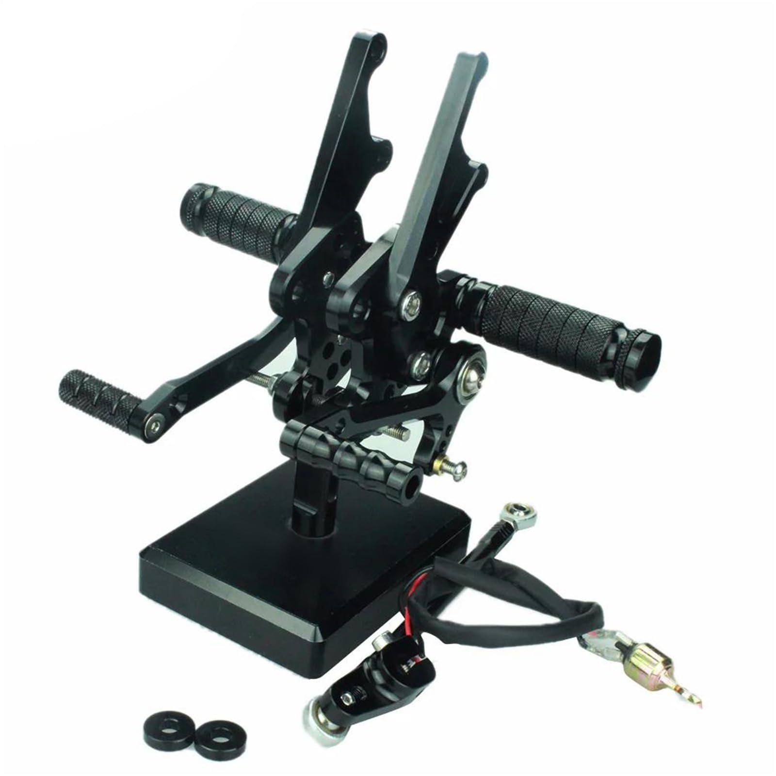 Commandes reculées moto CNC avec repose-pieds réglables pour Kawasaki ZX14R