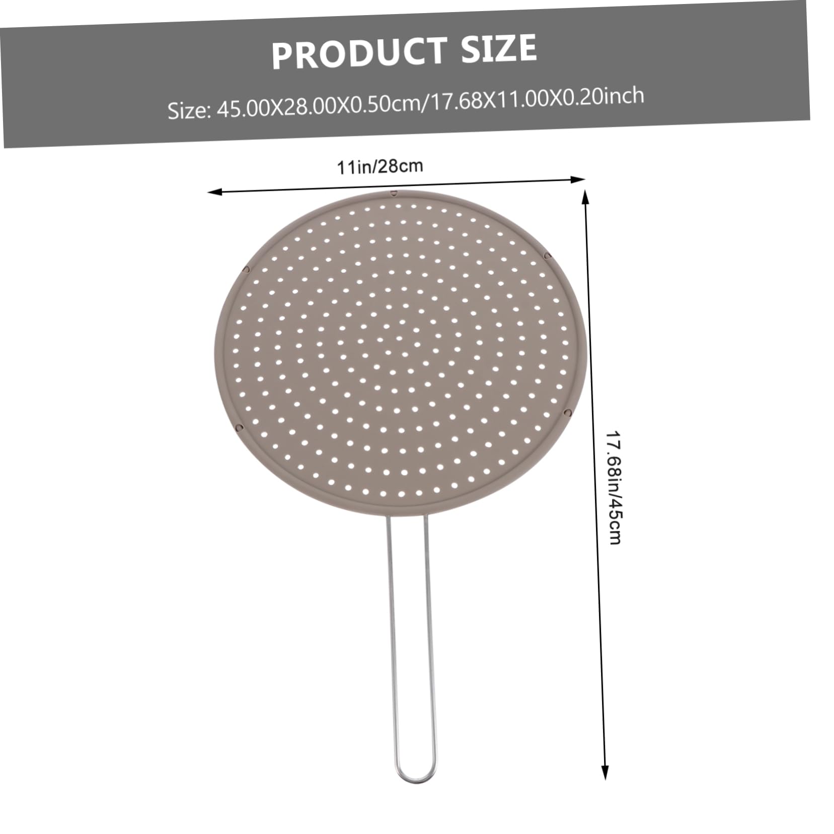 SOLUSTRE Silicone Oil Splatter Guard Frying Splatter Screen for Easy Grease Drainage Kitchen Cooking Accessory Convenient and Oil Strainer for Everyday Use