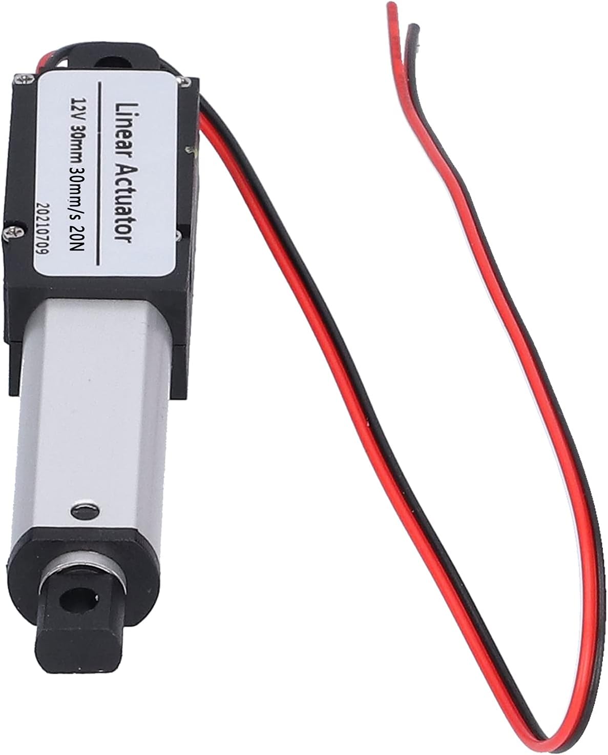 Mini Electric Linear Actuator 12V DC, 30mm Stroke with T Screw, 150N Force for Industrial Catering Equipment (Stroke 30mm-/s-20N)