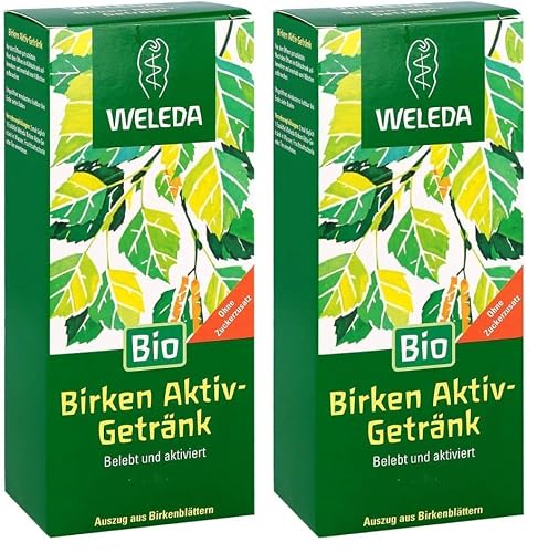 WELEDA - Jus de Bouleau - Eliminer et détoxifier - Contribue à stimuler les fonctions d'élimination de l'organisme - NATRUE* - Bio* - Vegan*** - 250 ml (Lot de 2)