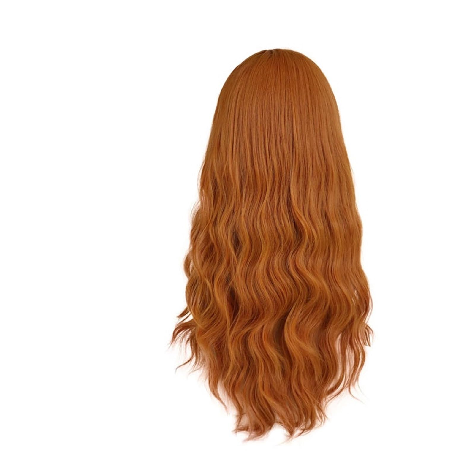 1pc pomarańczowe peruki do cosplay dla kobiet 26 cali długie kręcone peruka syntetyczna część środkowa imbir Drag Queen doczepy włosów(Auburn)