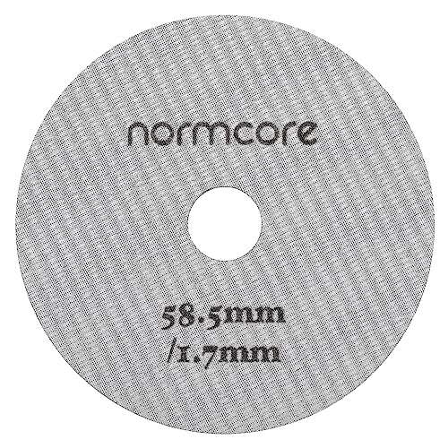 Normcore 58.5mm Puck Screen with Round Hole in the Middle - Lower Shower Screen - Metal Coffee Reusable Filter Suitable for La Marzocco/Gaggia - 1.7mm Thickness - 316 Stainless Steel