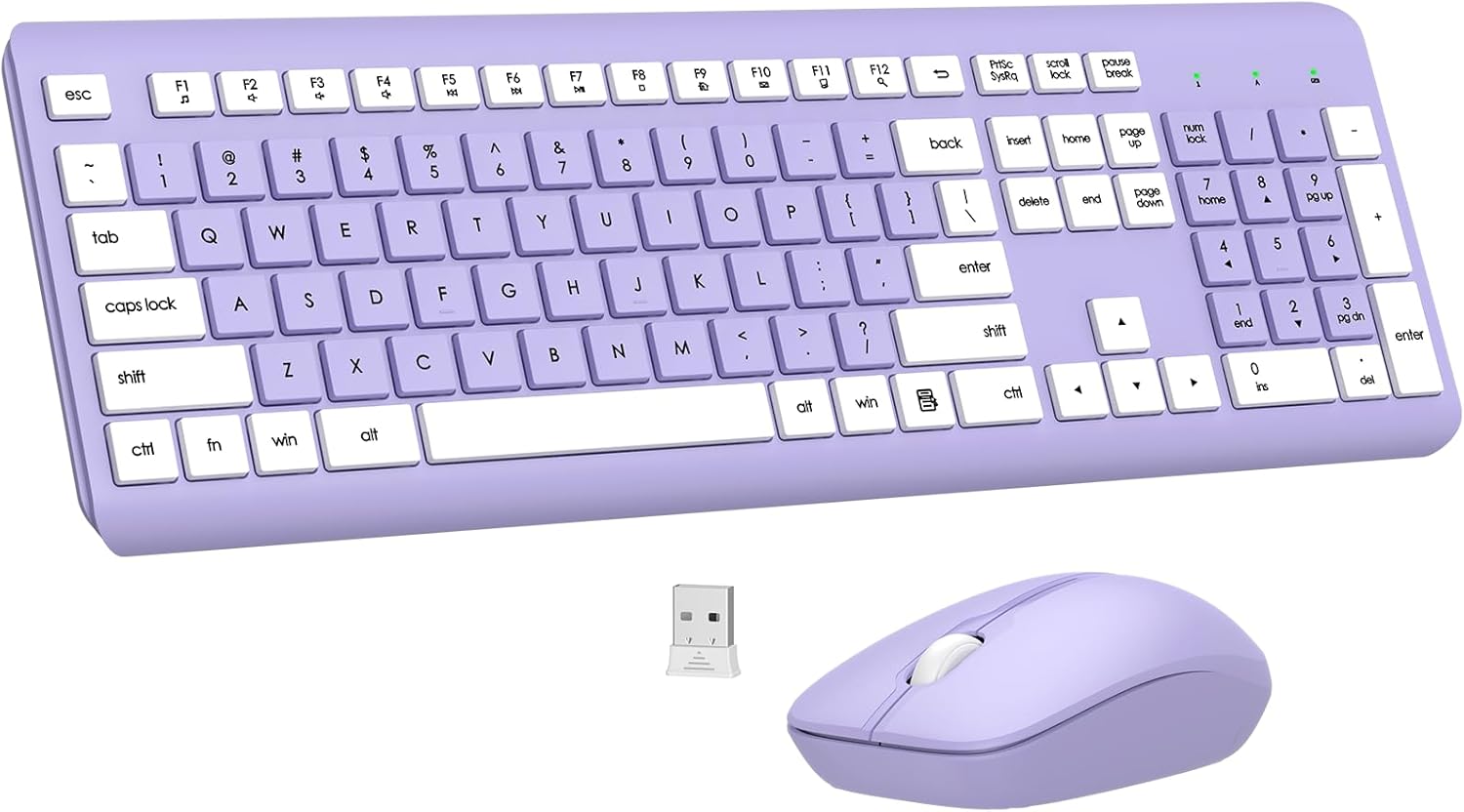 Wireless Keyboard and Mouse Combo,...