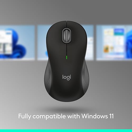 Vista 24 de Logitech Signature M550 - Mouse inalámbrico para manos pequeñas a medianas, batería de 2 años, clics silenciosos, Bluetooth, compatibilidad con Negro