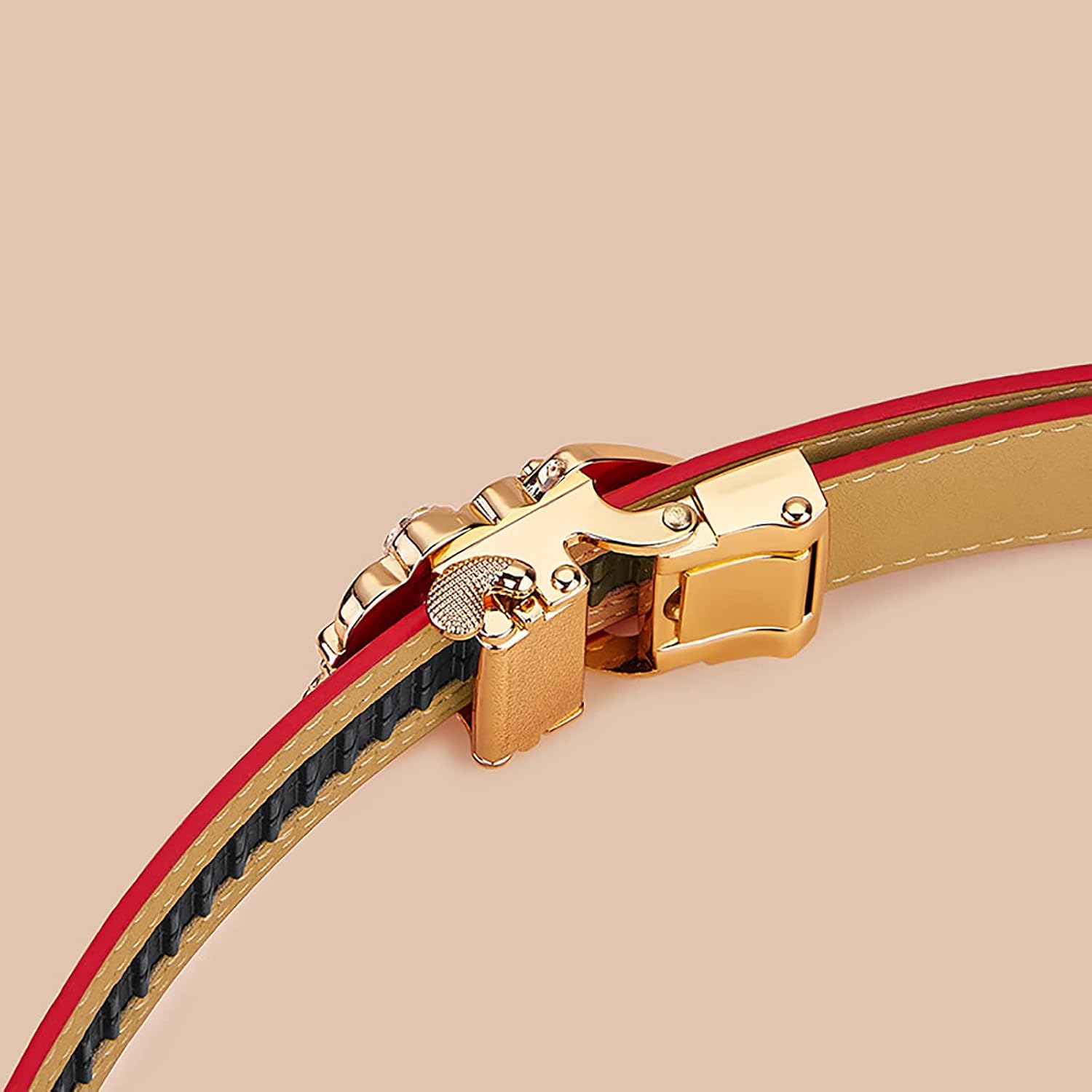 Leather Women‘s Belts Ratchet Belt for Women with Belt Box image 3