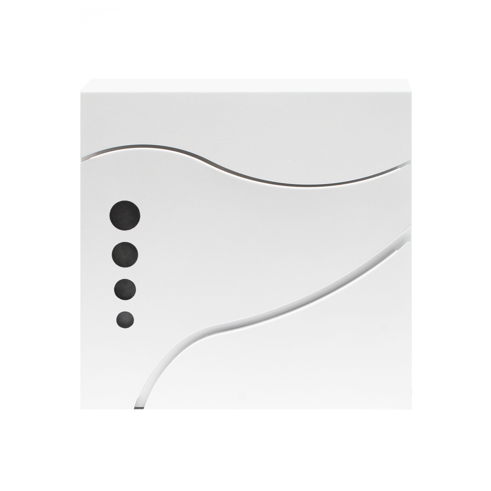 Wiltec Cassetta postale con vano portagiornale V31 bianco 370 x 105 x 370 mm