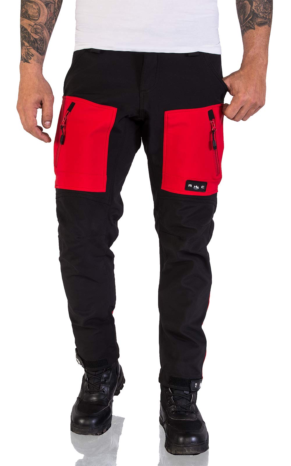 Rock Creek Herren Softshell Hose Cargohose Outdoorhose H-196