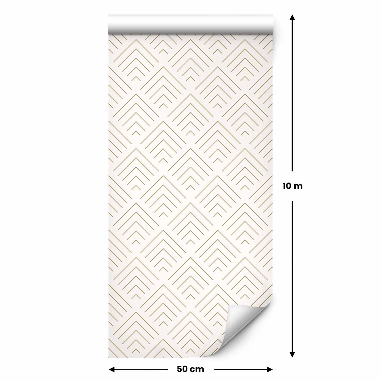 murando - Carta da Parati Moderna per Camera da Letto, Minimal 3D PURO 10 m