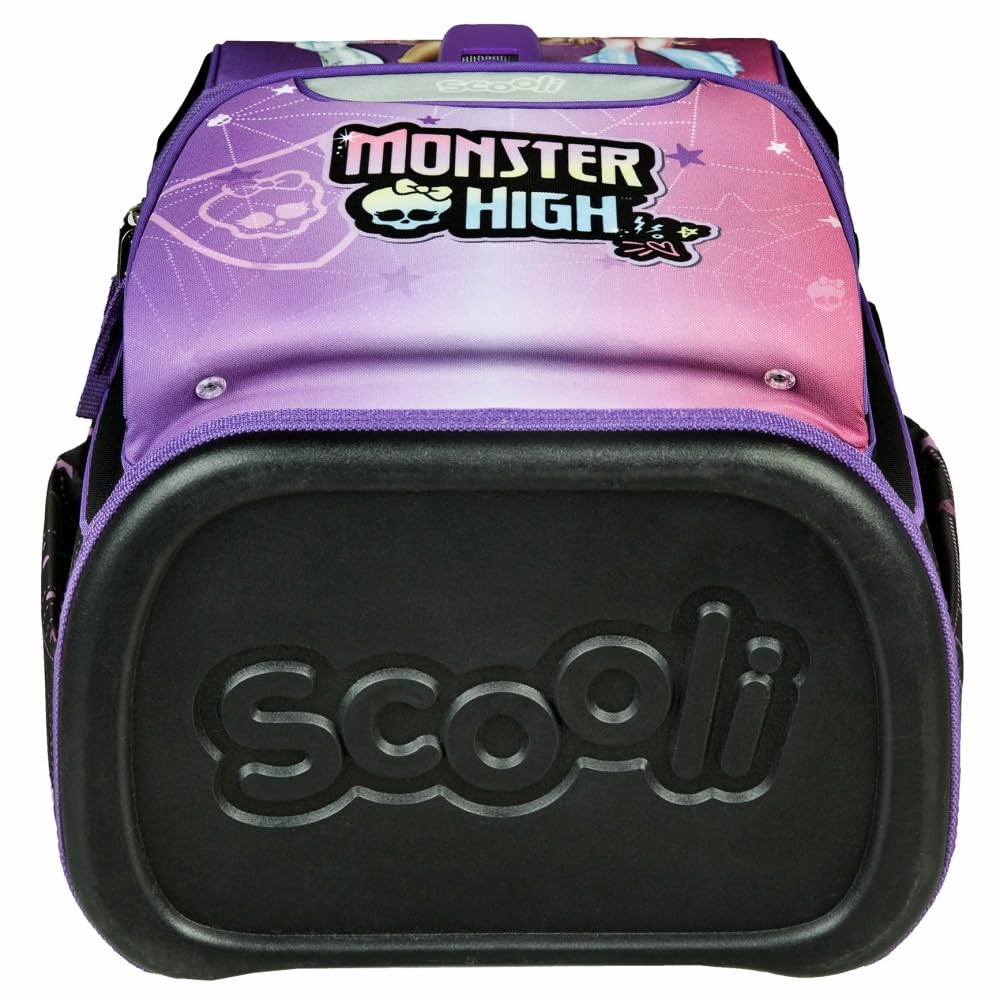 Scooli Schulranzen 1.Klasse Mädchen EasyStart Schulranzen-Set geeignet für Monster High-Fans (9tlg. mit Sporttasche, Brotdose, Trinkflasche, passend Schultüte)