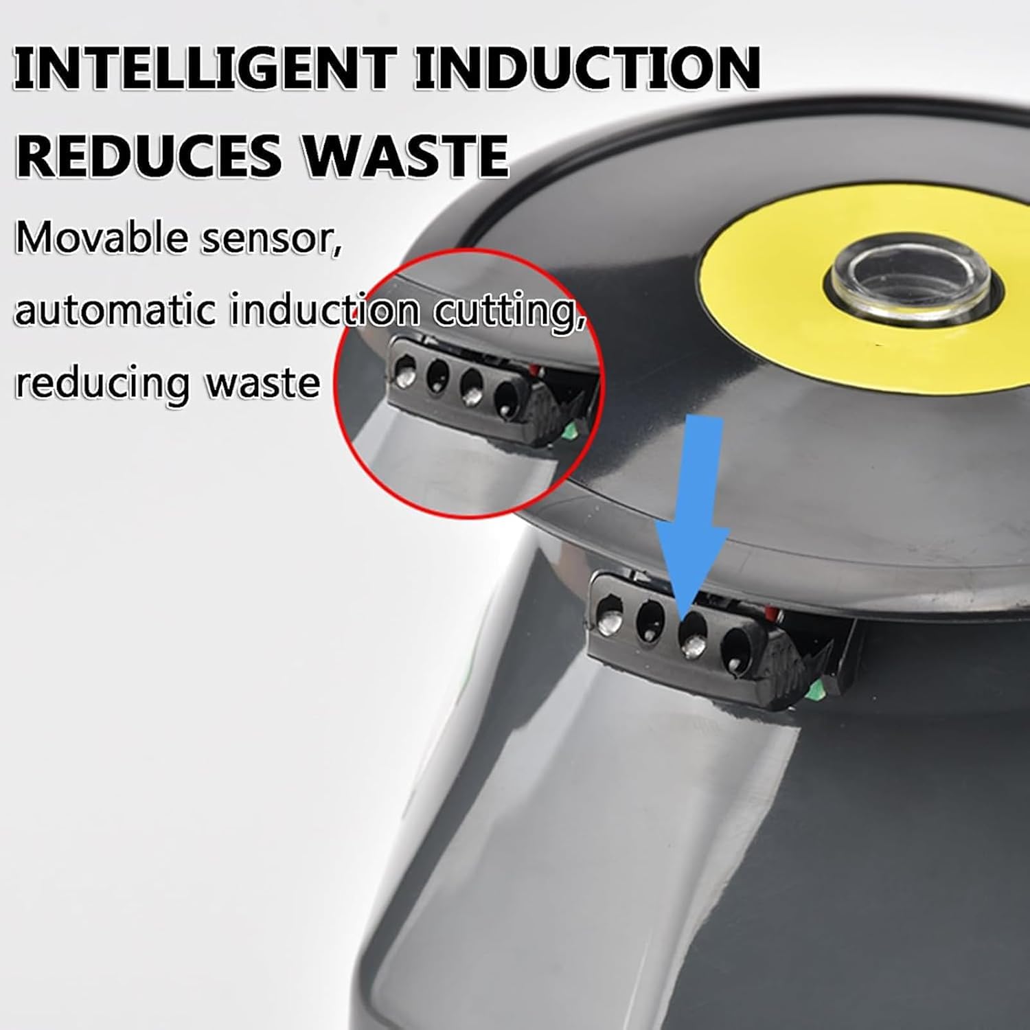 Dispenser automatico di nastro con tecnologia di taglio e rilevamento a disco rotante, ideale per uso industriale e commerciale