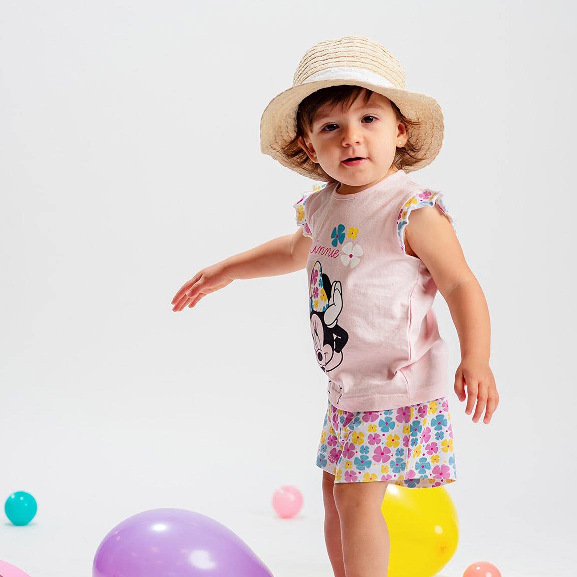 CERDÁ LIFE'S LITTLE MOMENTS Pijama Verano Minnie Mouse Niña De Color Rosa-Licencia Oficial Disney Pigiama Estivo Bambina Licenza Ufficiale Bimba