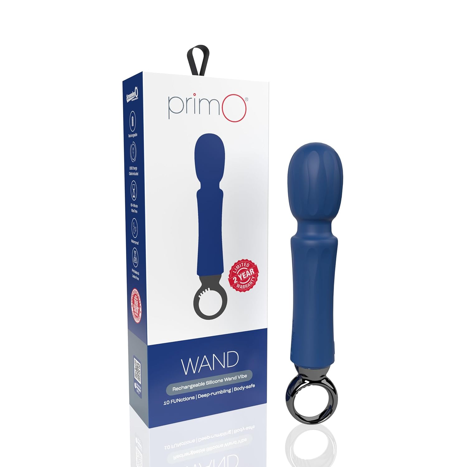Screaming O PrimO Vibrating Wand - G Spot Vibrator Rechargeable Vibrating dildo for women G Spot Vibrator sex