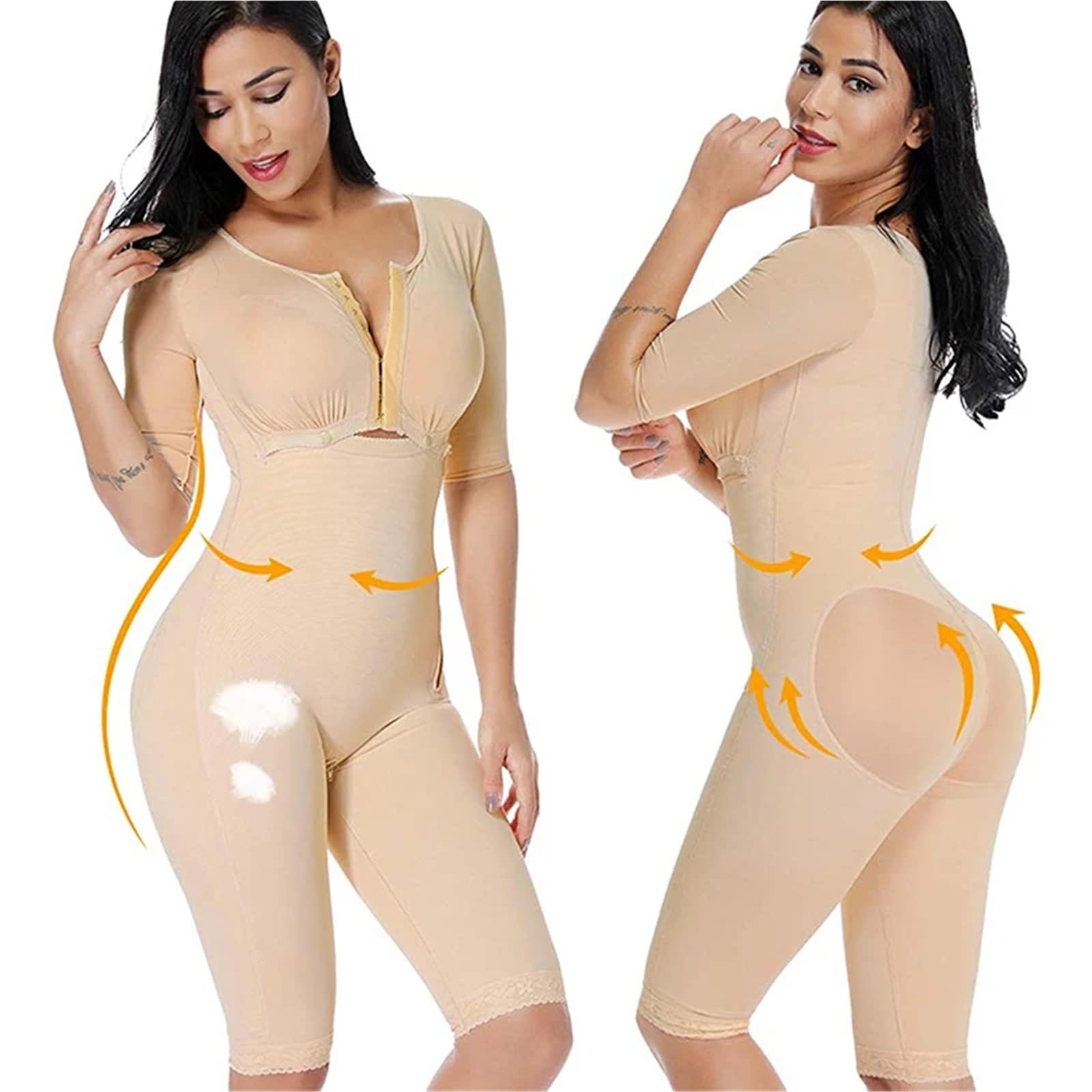 Bodysuit Shapewear Shaper Completo for Il Corpo Dimagrante Shapewear Vita Trainer Corsetto Butt Lifter Intimo for Il Controllo della Pancia für Snellente(S)