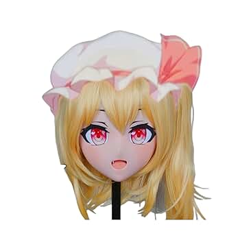即納 ハーフマスク kigurumi ドール コスプレ 着ぐるみ Amazon.co.jp: Female Anime Cosplay Half Head Human Style