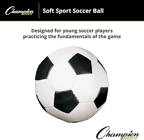 Vista 5 de Champion Sports 8 Inch Soft Sport Soccer Ball