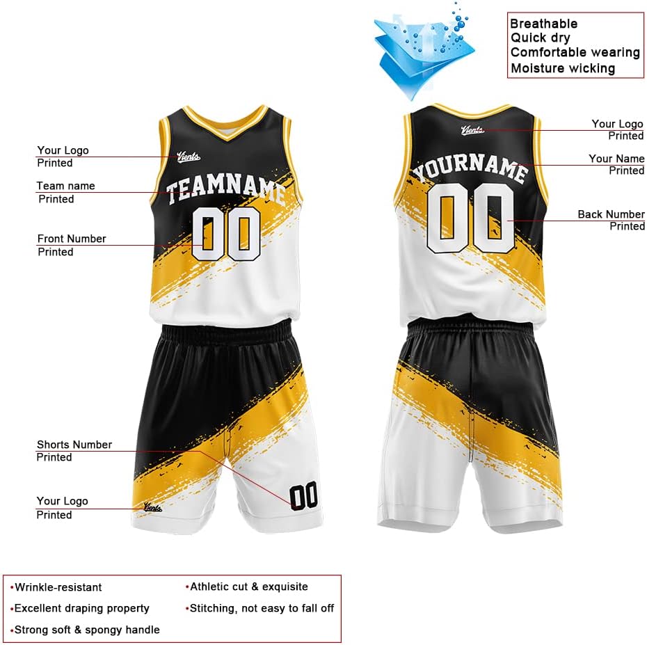Custom Basketball Jersey uniform Suit for man women Adults Kids Personalized Jersey - Image 3