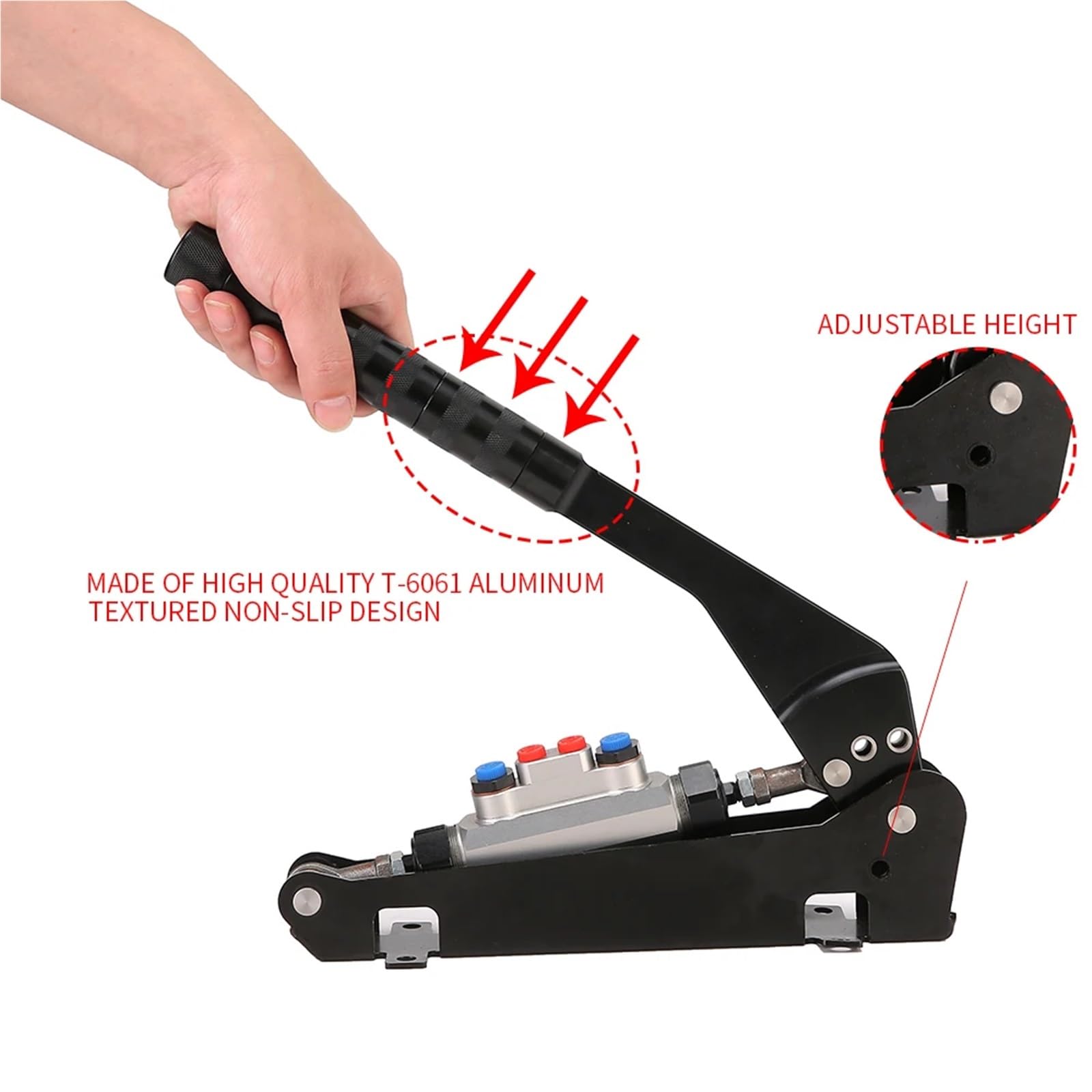 Dźwignia Hamulca Ręcznego Samochodu 4-liniowy hydrauliczny hamulec ręczny do dźwigni zmiany biegów RACE/Rally z podwójnym głównym cylindrem 0,75 RS-HB021