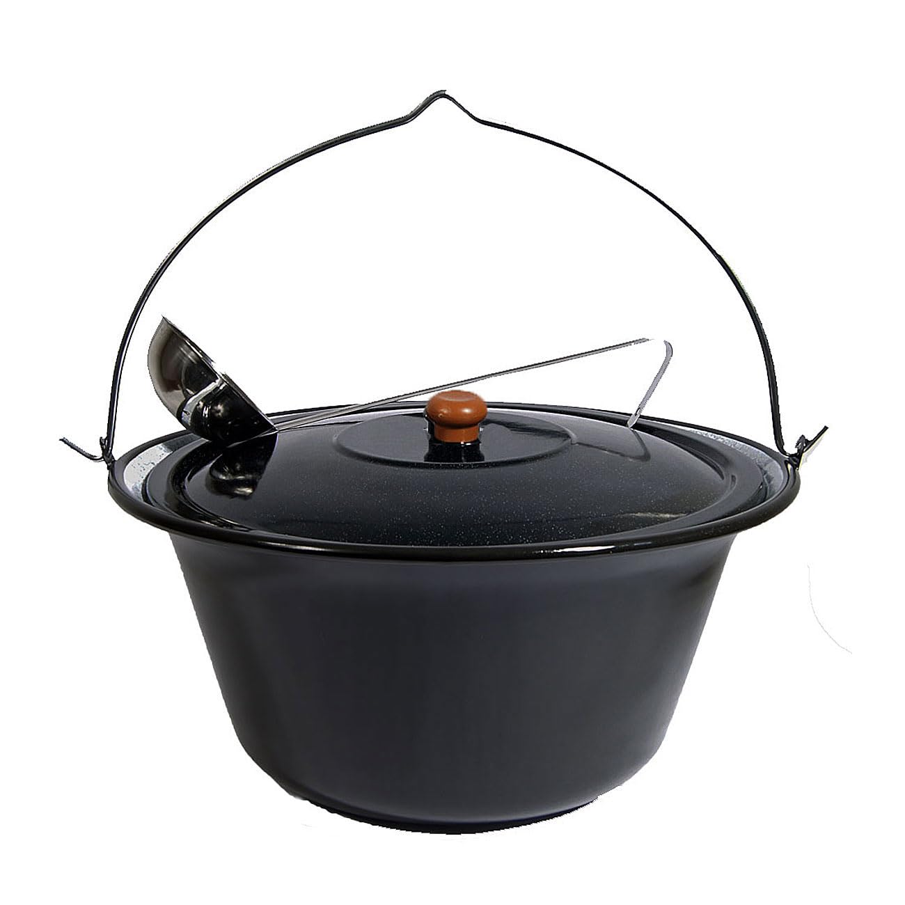 Set Gulaschkessel Gulaschtopf Emaille 30 Liter + Deckel Gratis Schöpflöffel