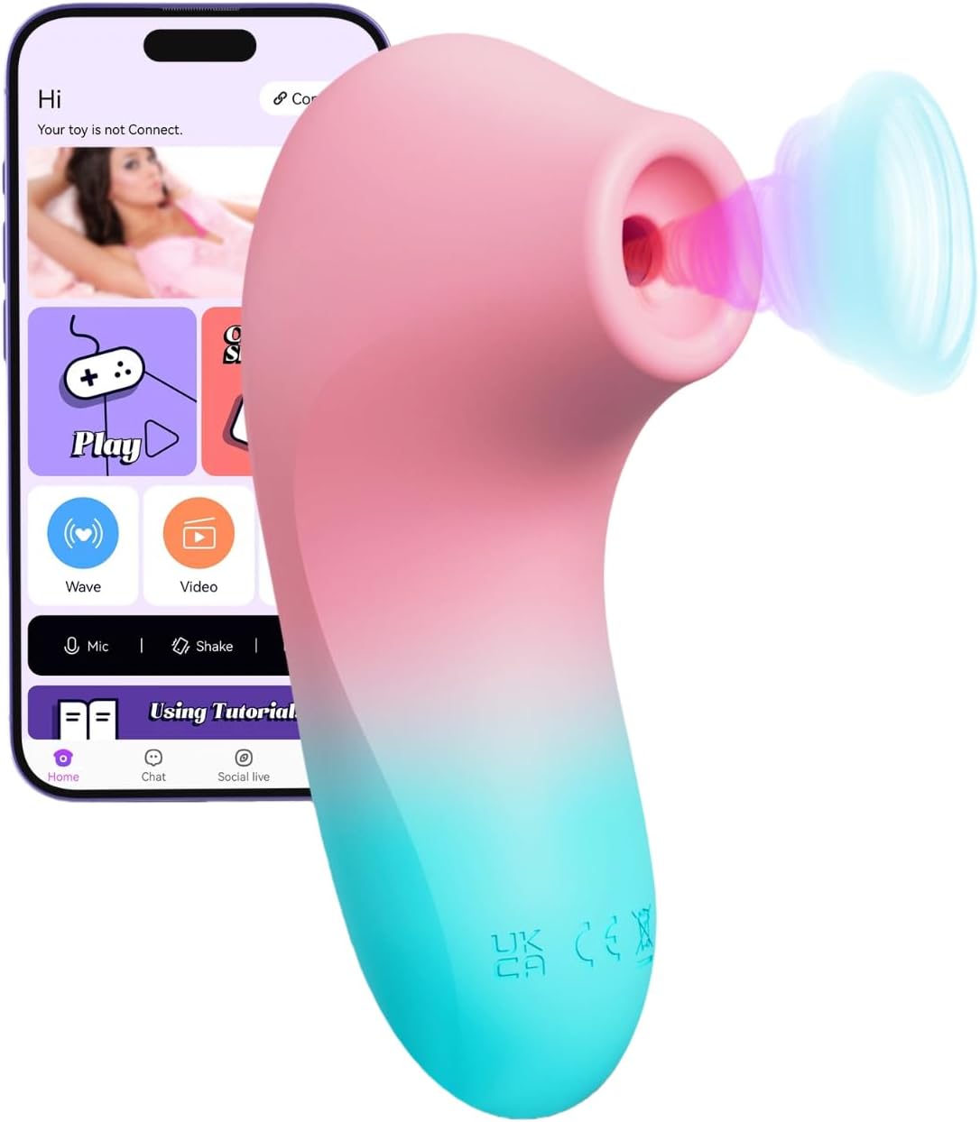 Clitotial Stimulator Tool for Women Silent Viboators Toys, Soft Clitioral Sucker Tool, Clitotial Tongue for Nipple Sucking Sensory Toys Woman Rose Toy Y823