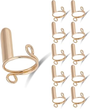 10PCS Adjustable Nails Rings Set None Glues, Detachable Fingernail Set for Acrylic Art Decorations for Acrylic & Press on