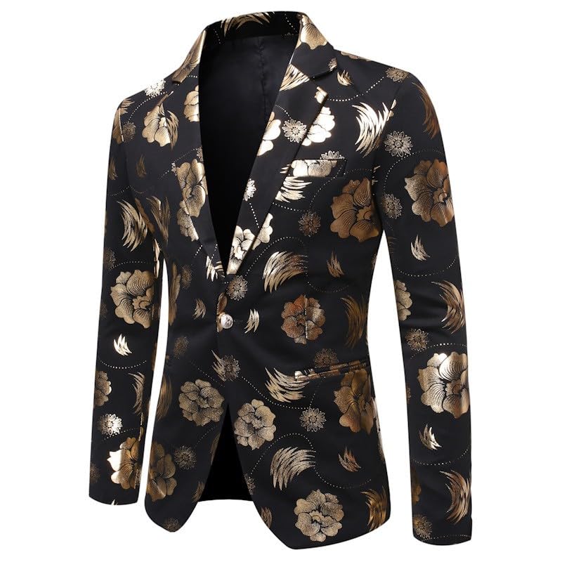 Veste de scène pour spectacle et costume de gala fleuri