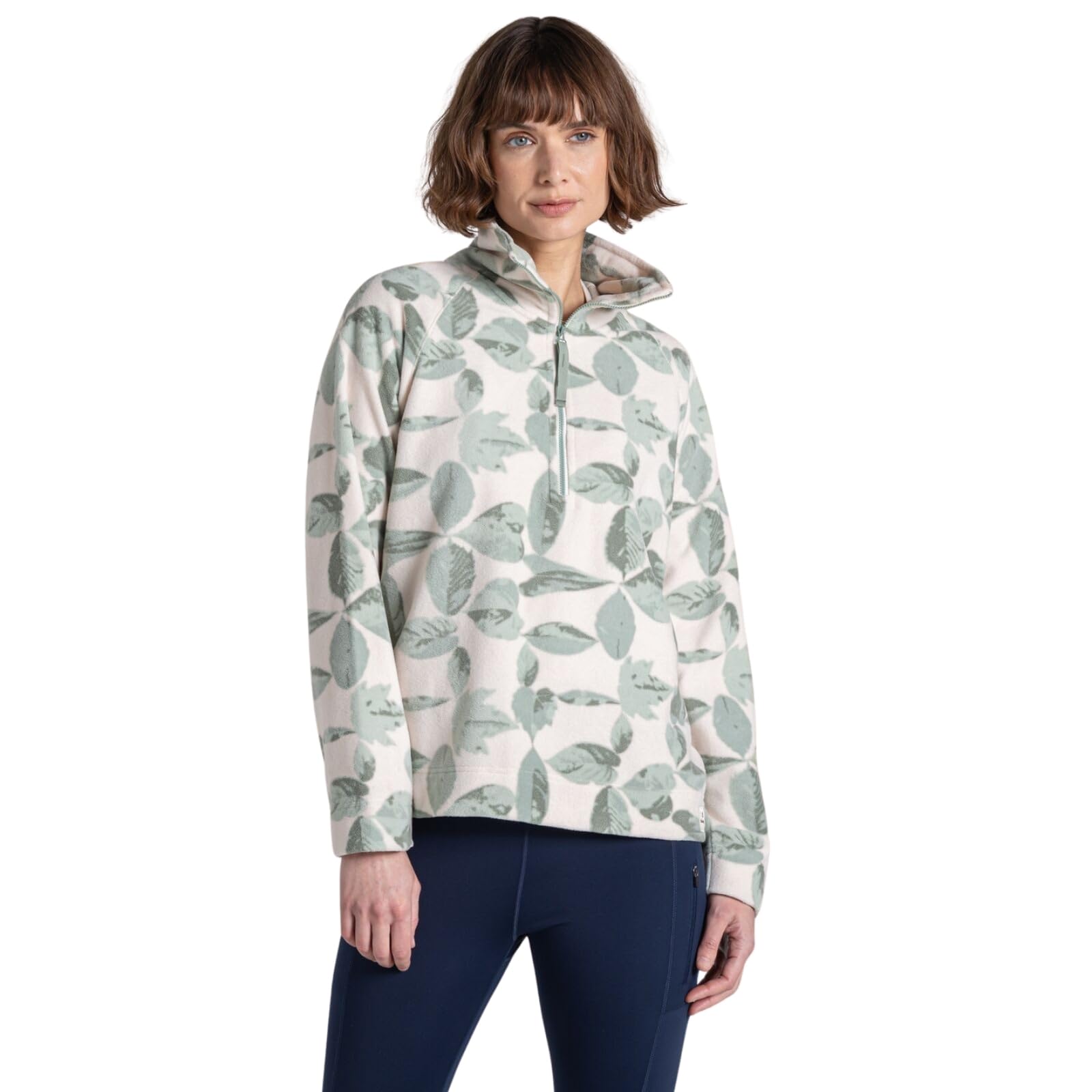 Craghoppers Women's Ied Matcha Print Annjela Quick Dry Half Zip Fleece - 16