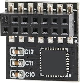Zunate 14Pin Module, TPM2.0 Encryption Security Module For ASUS 14Pin SPI TPM 2.0, Standalone Crypto Processor For Win 8.1, 7, 10, LPC Interface