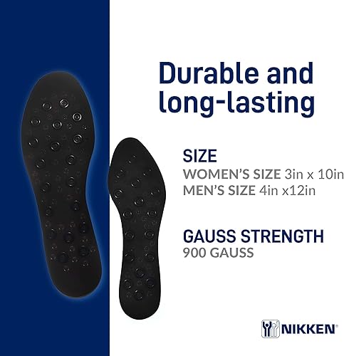 Miniatura 3 de Nikken Kenko mSteps - Plantillas 20213 - Tallas de zapatos de mujer 5-9, par, diseño cortado a medida con tecnología magnética