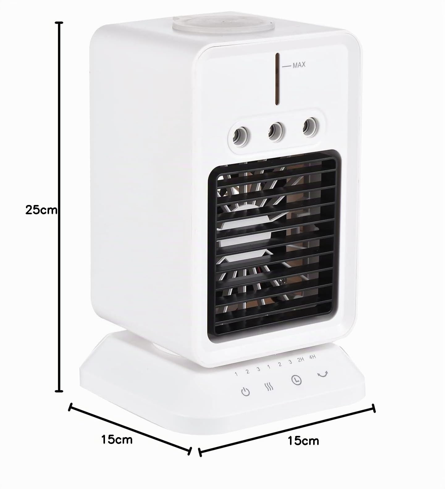 Ventilador Humidificador Más Fresco Portátil con Dirección del Viento, Temporizador y USB para el Hogar, la Oficina y el Camping