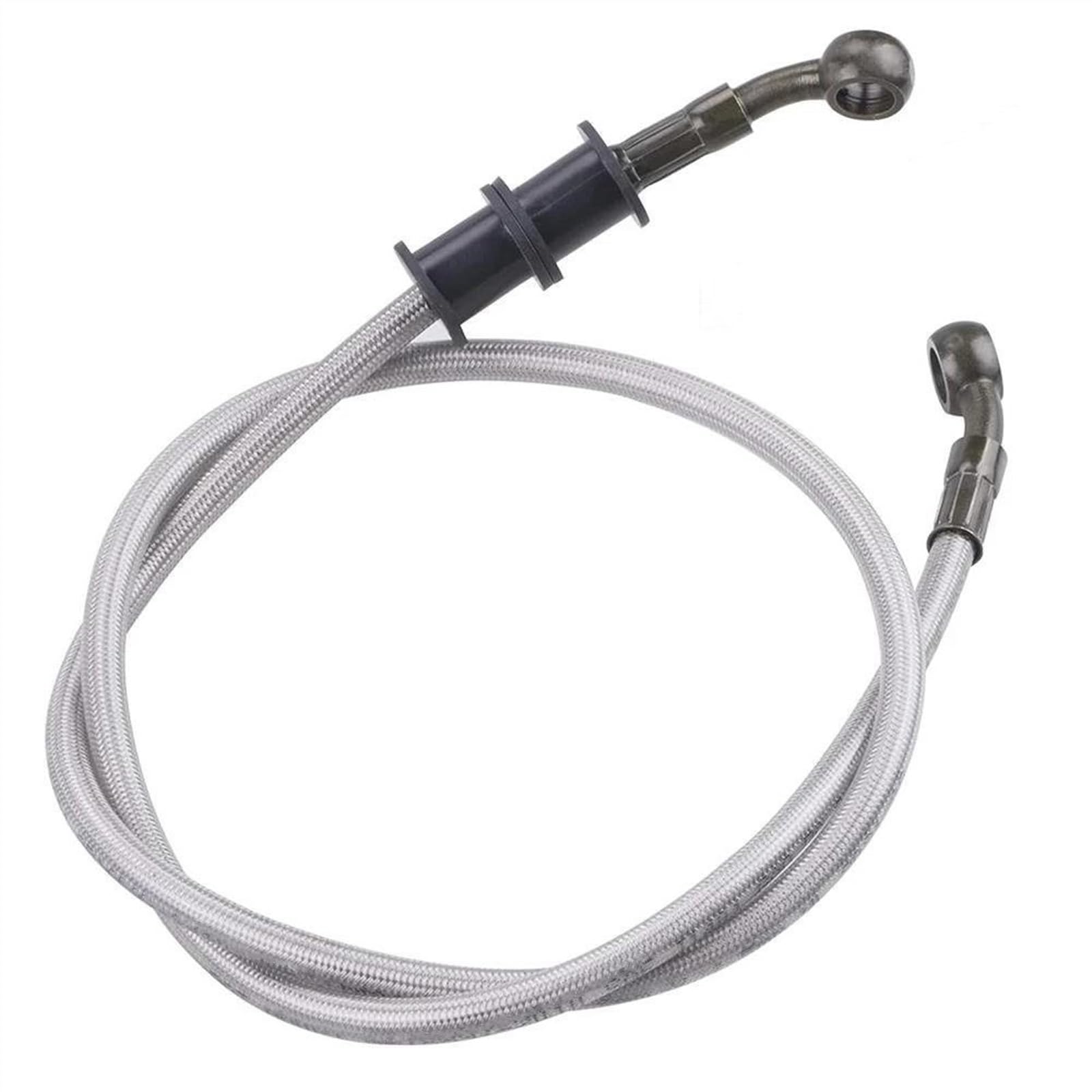 Motorbike Part Motorcycle Braided Steel Brake Clutch Hose Pipe Line 100mm~5000mm 28 Degrees Inner Diameter 10mm Oil(5000mm)