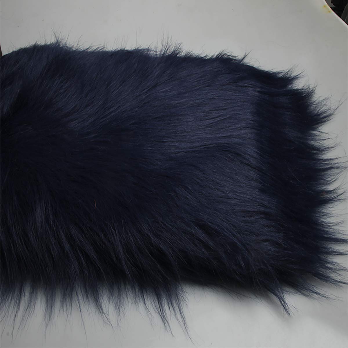 Tela de piel sintética que no se deforma con pelo largo de 12 cm para fondos de fotografía y coser