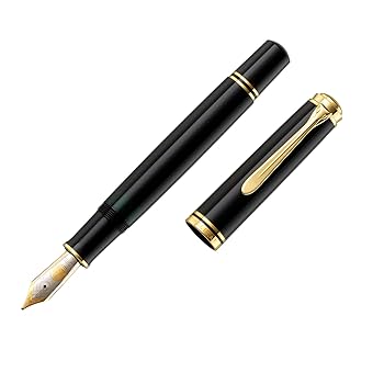 Amazon | ペリカン 万年筆 EF 極細字 黒 スーベレーン M800 正規