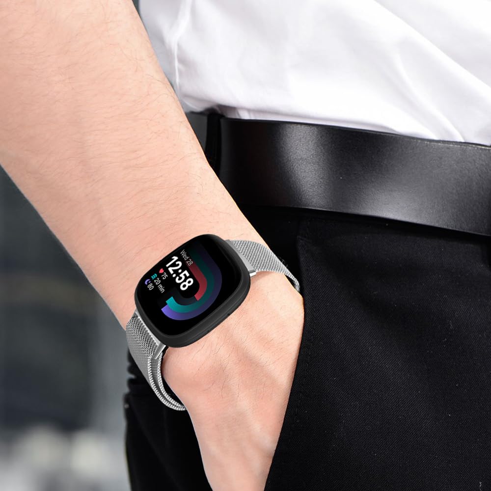 Moydolo Compatible with Fitbit Versa 3 Versa 4 Bands Women Men - Image 4