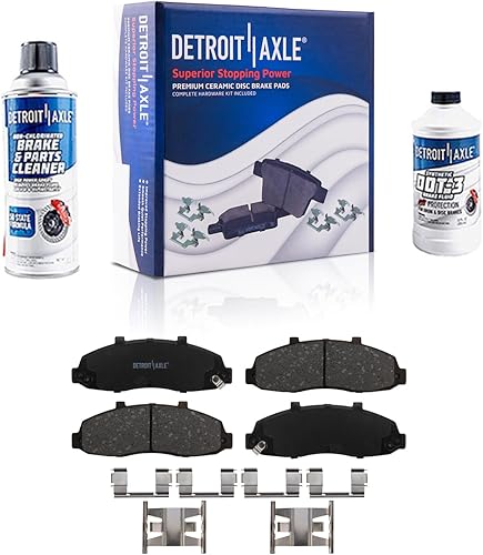 Miniatura 46 de Detroit Axle - Pastillas de Freno Delantero para Chevrolet Captiva Sport Equinox Pontiac Torrent Saturn Vue Suzuki XL-7, Pastillas de Freno Cerámica