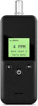 Breath Ketone Meter with Records Memory, Advanced Ketosis Breath Meter & Multi-Language Ketone Tester - Ketone Breath Analyzer with Color Display & Data Export for Professional Ketosis Tracking