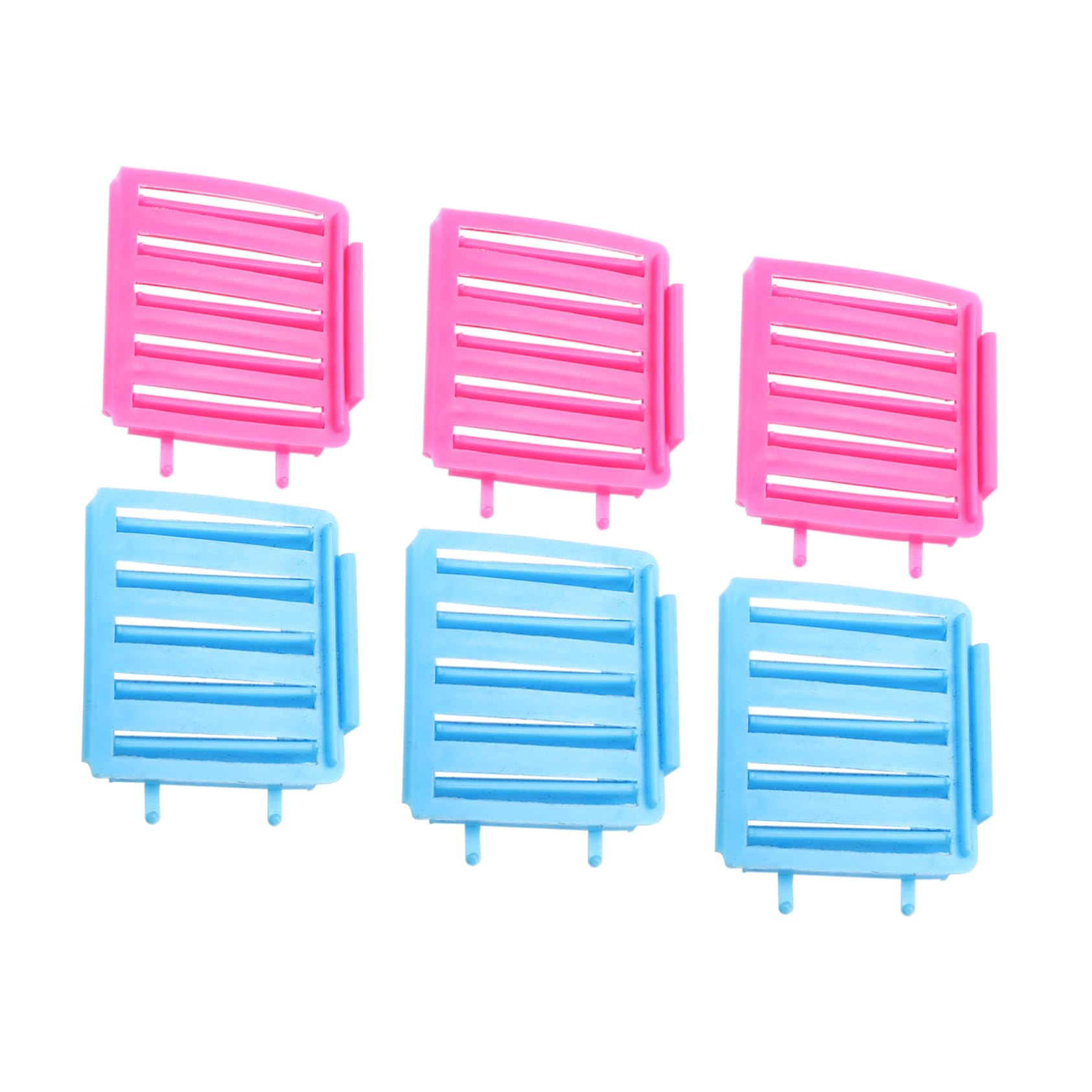 LIFKOME 6Sets Fluffy Hairstyling Clip Random Color Hair Curling Board Tools for Natural Curls Lightweight and Reusable Hairdressing Curlers for DIY Waves and Volume